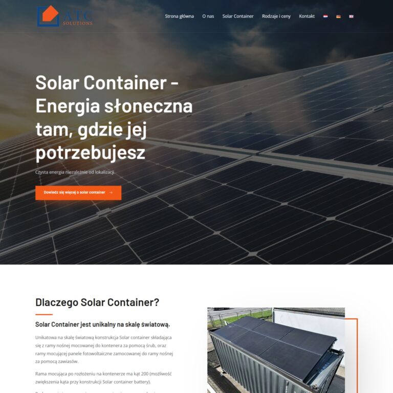 ATC Solutions: strona przed zmianami
